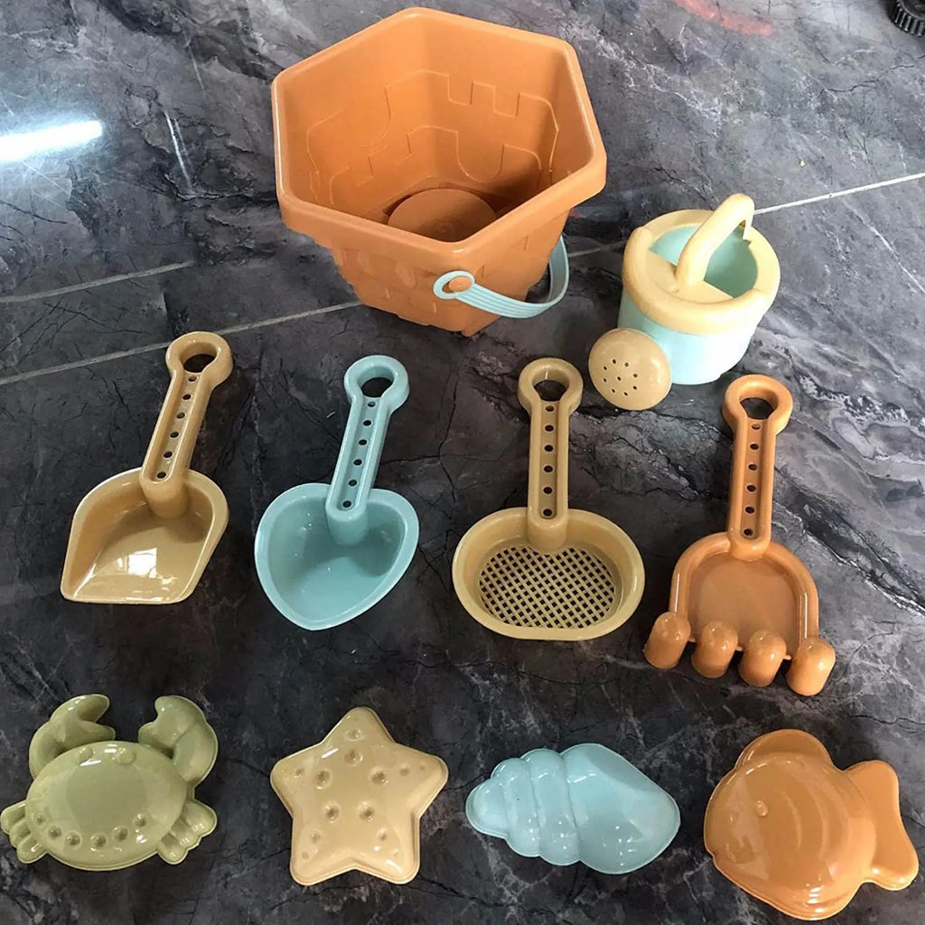 Baby Beach Toys Children Outdoor Summer Sand Play Set Infants Digging SandPlastic Shovels Buckets Water Play Beach Toys for Kids