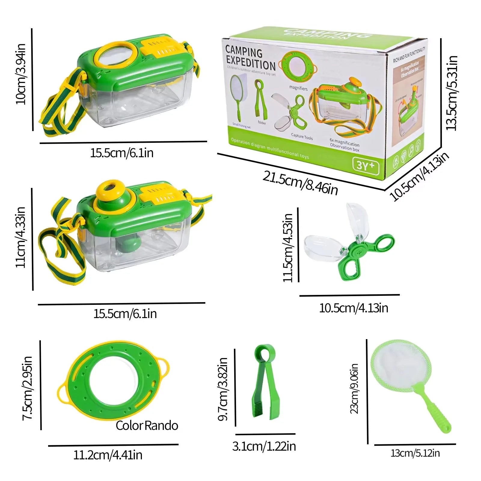 Children'S Outdoor Natural Exploration Insect Catching Net Observation Box Package, Educational Parent-Child Interactive Toy
