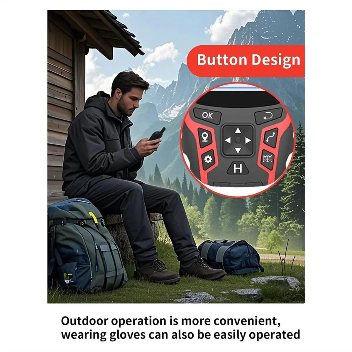 *ESTR A6 Handheld GPS for Hiking,Multi-GNSS Support, Rugged GPS Navigator,Handheld GPS Navigator for Camping Hunting
