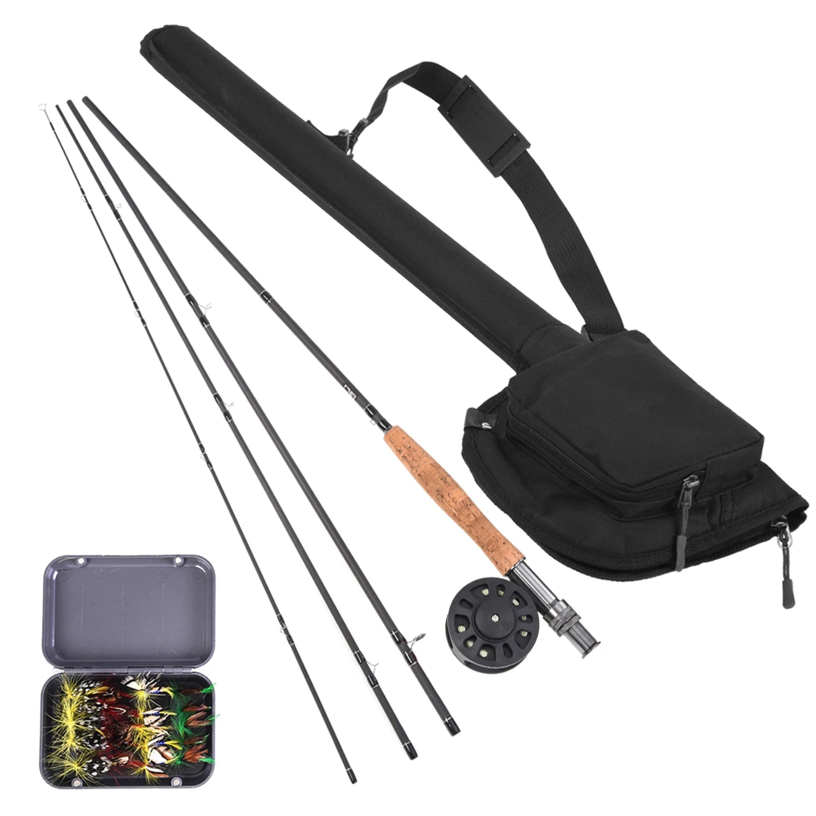 9ft Fly Fishing Rod and Reel Combo with Carry Bag Complete Starter Package Fly Fishing Kit Fly Fishing Rod and Reel Kit