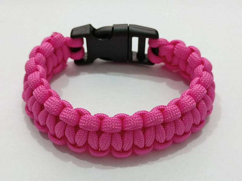 Outdoor Paracord Survival Bracelet Men Women Camping Adventure Emergency Rescue Survival Rope Bracelet