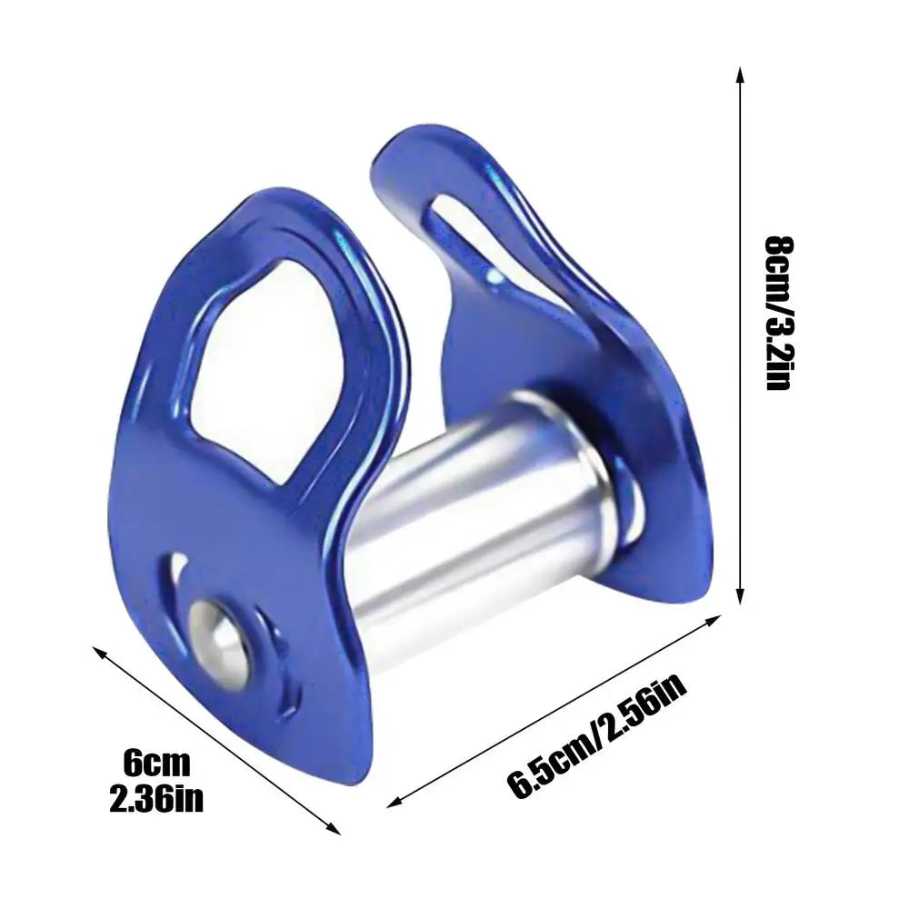 Slider Slackline Pulley Outdoor Sport Pulley Slider Zipline Pulley for Training Obstacle Course for Kids Adults Slacklin Pulley
