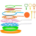 15PCS Big Wand Kit for Kids Bubble Making Toy Colorful Bubble for Outdoor Activity &