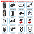 4K Action Camera IP65 Waterproof Mini Body Cam with Long Battery Life Action Cam for Motorcycle Cycling for Vlogging Travel Work