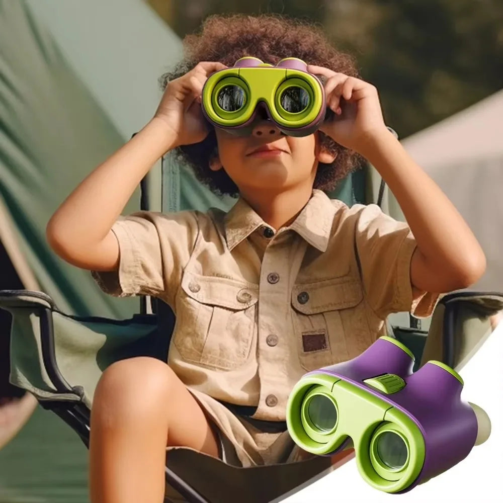 Kids Binoculars Shock Proof Toy for Boys Girls Outdoor Bird Watching Educational Learning Hunting Hiking Birthday Gift for Boys