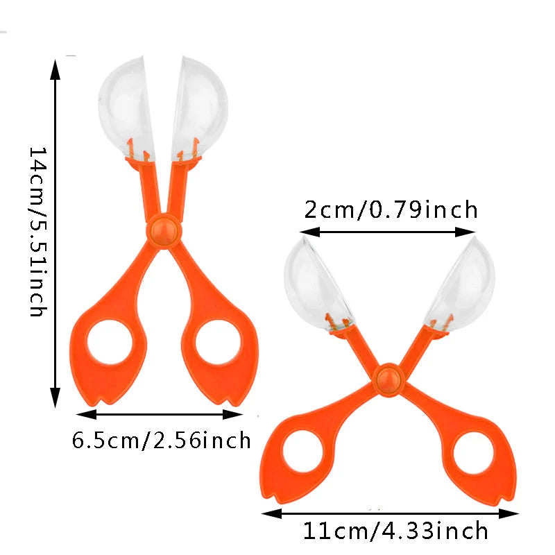 Nature Exploration Toy Kit For Kids Plant Insect Study Tool - Plastic Scissor Clamp And Tweezers Montessori Toys Supplies