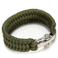 Braided Paracord Bracelets for Men Women Outdoor Camping Parachute Rope Clasp Survival Bracelet Multi-Function Adjustable