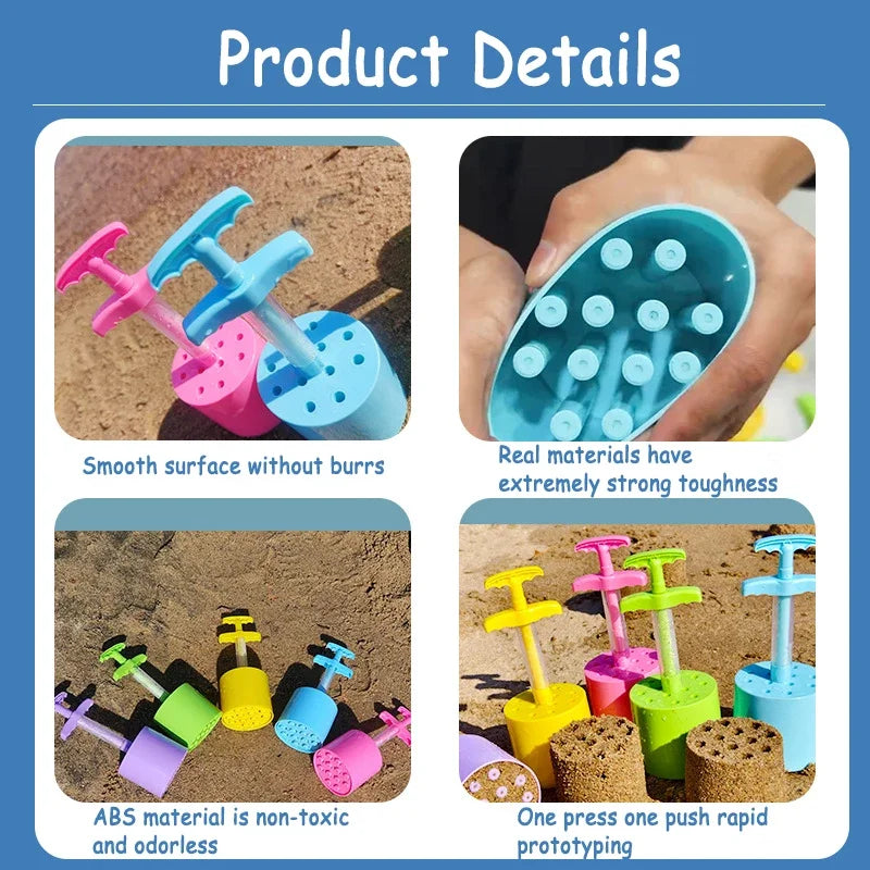 Kids Sandbox Molds Beach Toys Shovel Castle Building Sand Brick Walls Mold Summer Fun Outdoor Seaside Play Water Sand Snow Toys