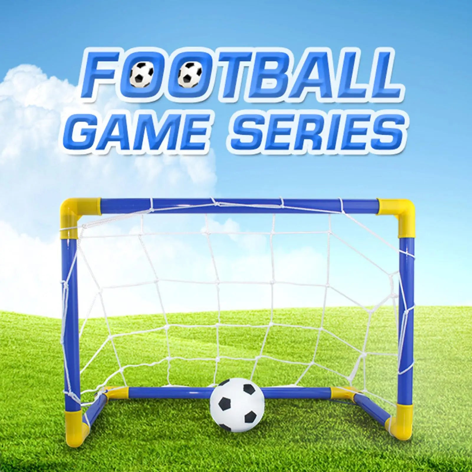 Portable Soccer Goal Kids Football Net Indoor Outdoor Training Equipment Target Backyard Game Set For Beginners Sports Toys