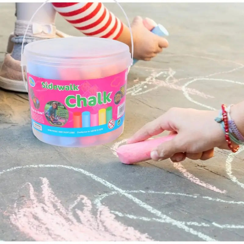 Washable Jumbo Sidewalk Colors Chalk for Kid and Adult,Paint on Classroom Chalkboard or Outdoor Playground,Good Gift for Party