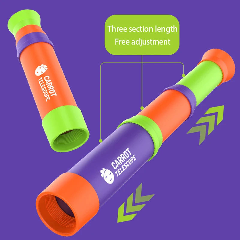 Lightweight Retractable Handheld Monocular Telescope for Kids - Ideal for Outdoor Hiking Camping Children's Telescope Fun Gifts