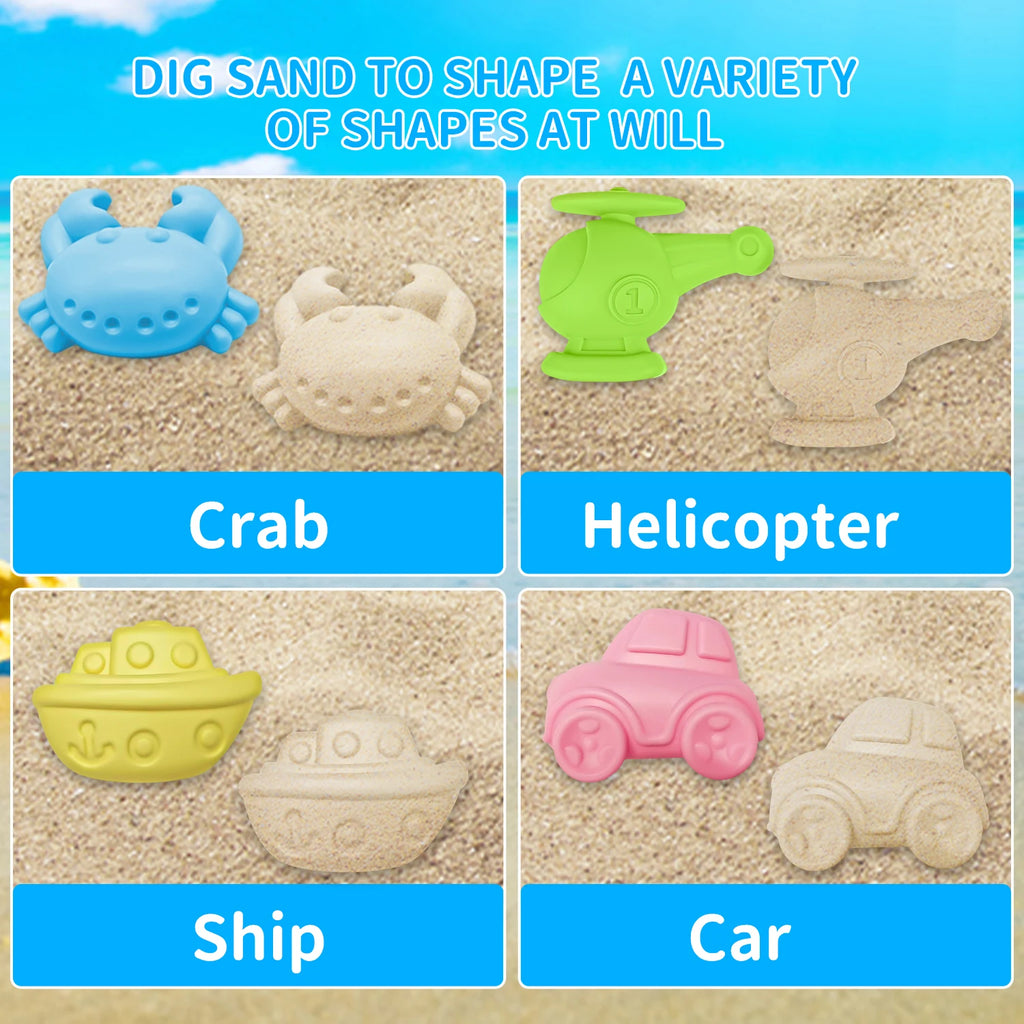 Baby Beach Toys Children Outdoor Summer Sand Play Set Infants Digging SandPlastic Shovels Buckets Water Play Beach Toys for Kids