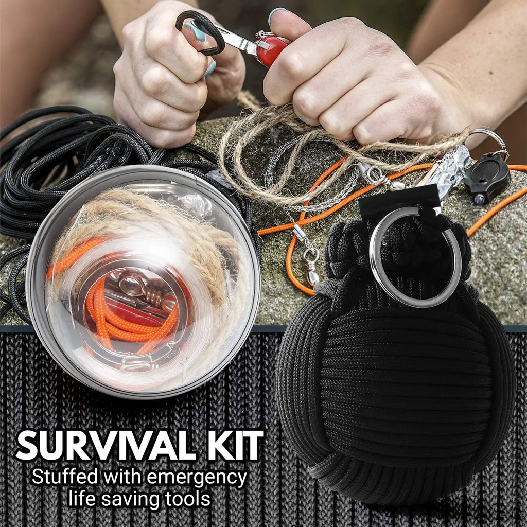 Survival Kit 48 in 1, First Aid Kit Survival Gear Tools Trauma Kit for Outdoor, Camping, Hunting, Hiking, Earthquake