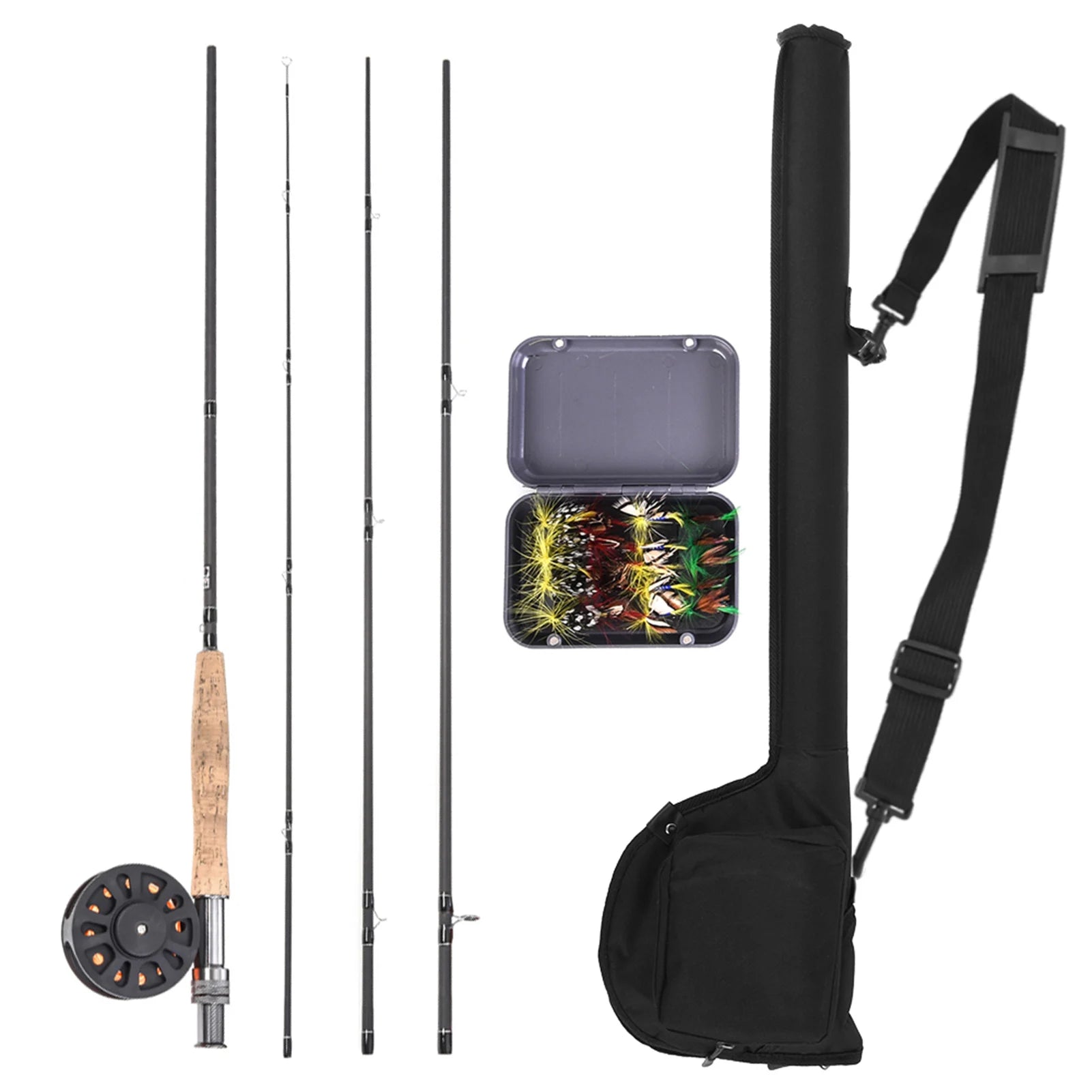 9ft Fly Fishing Rod and Reel Combo with Carry Bag Complete Starter Package Fly Fishing Kit Fly Fishing Rod and Reel Kit