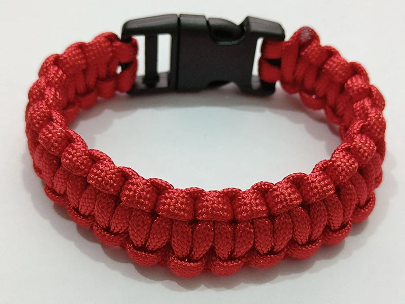 Outdoor Paracord Survival Bracelet Men Women Camping Adventure Emergency Rescue Survival Rope Bracelet