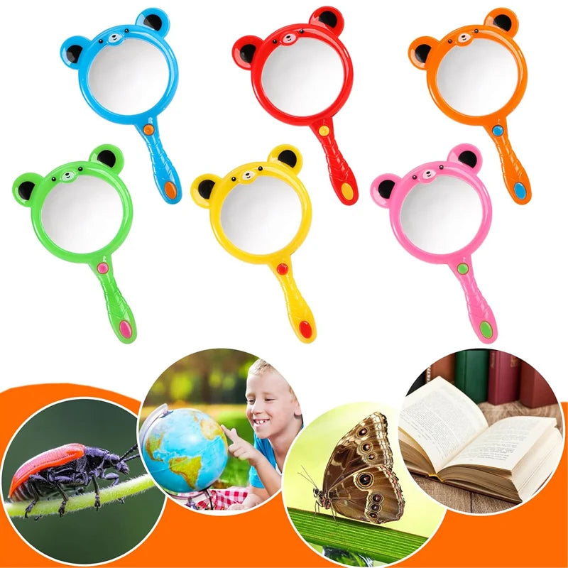 Magnifying Glasses for Kids Handheld Magnifying Lenses for Reading Outdoor Observation Educational Toys Classroom Supplies