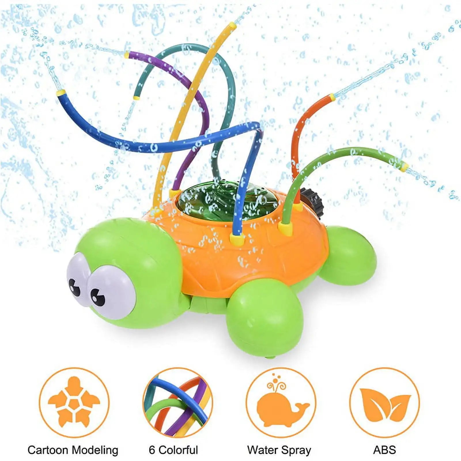 Water Sprinkler for Kids Toddler Outdoor Toys Backyard Spinning Turtle Kids Sprinkler Toy Summer Toys Splashing Fun Gift