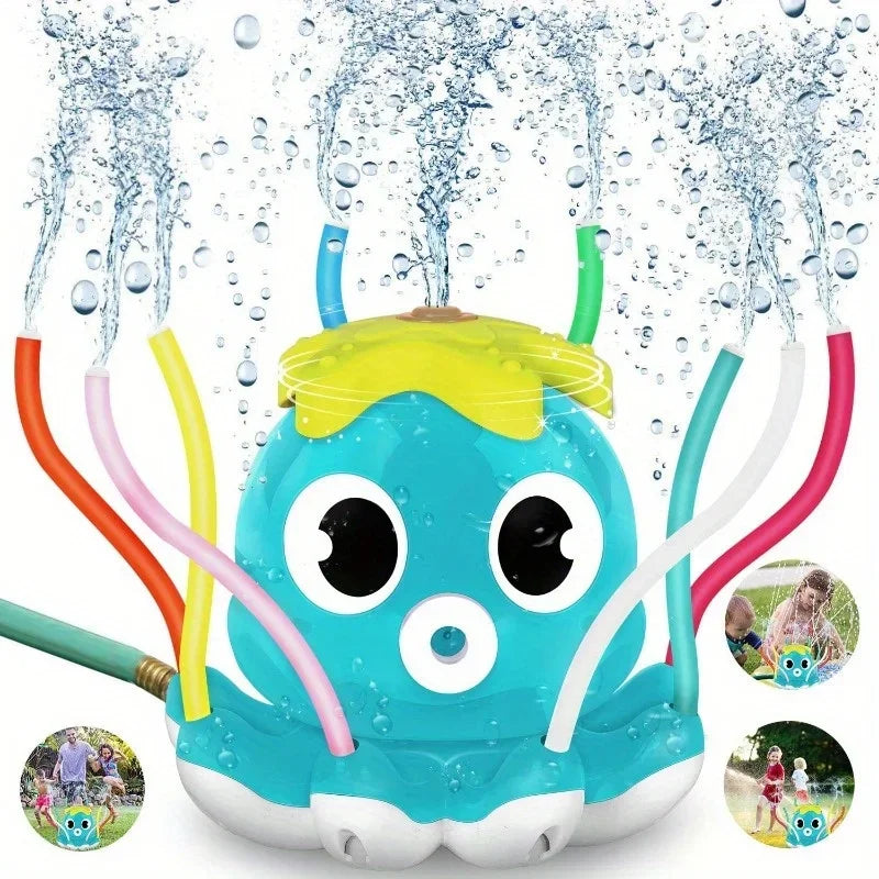 Water Sprinkler for Kids Toddler Outdoor Toys Backyard Spinning Turtle Kids Sprinkler Toy Summer Toys Splashing Fun Gift