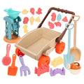 Kids Trolley Sand Play Beach Toy Sandbox Shovel Animal Molds Beach Accessories Toys Outdoor Seaside Play Sand Water Party Game