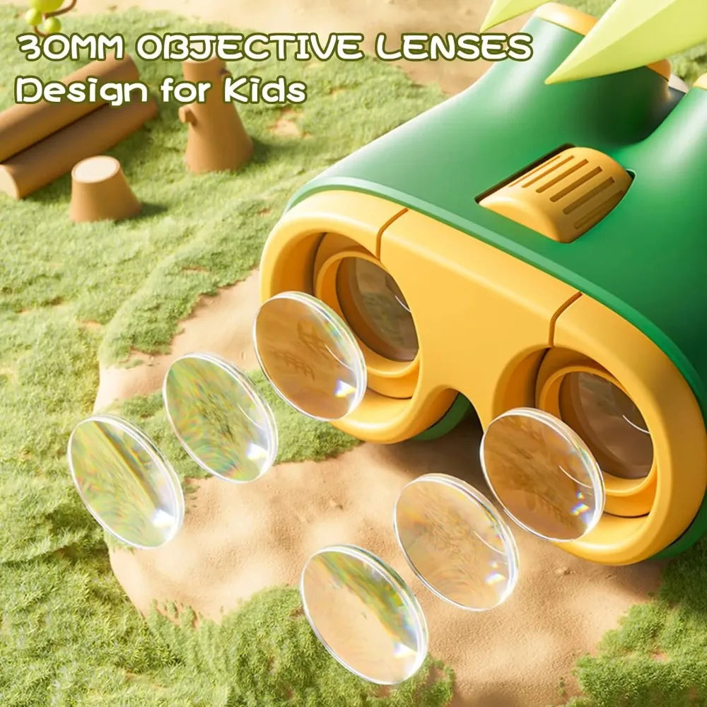 Kids Binoculars Shock Proof Toy for Boys Girls Outdoor Bird Watching Educational Learning Hunting Hiking Birthday Gift for Boys