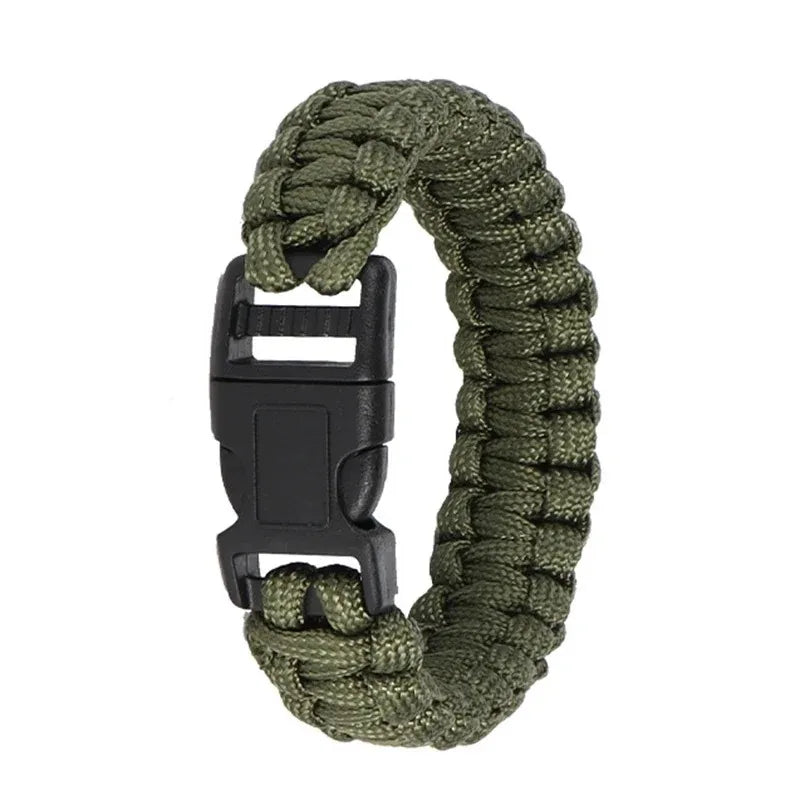 Outdoor Paracord Survival Bracelet Men Women Camping Adventure Emergency Rescue Survival Rope Bracelet