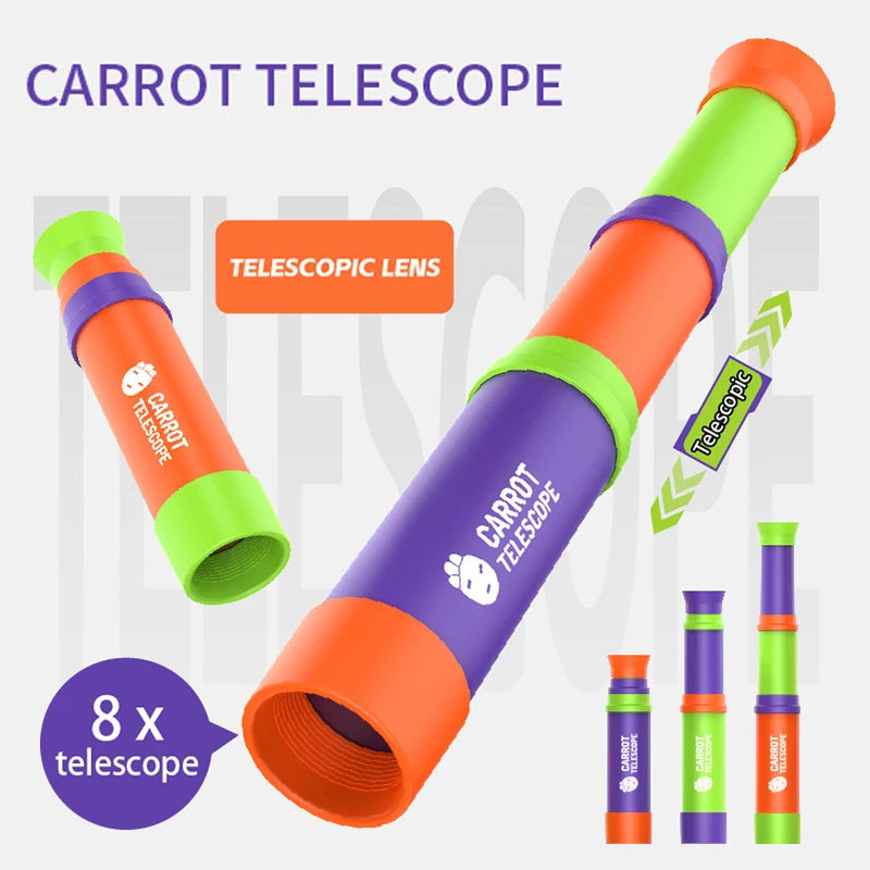 Lightweight Retractable Handheld Monocular Telescope for Kids - Ideal for Outdoor Hiking Camping Children's Telescope Fun Gifts