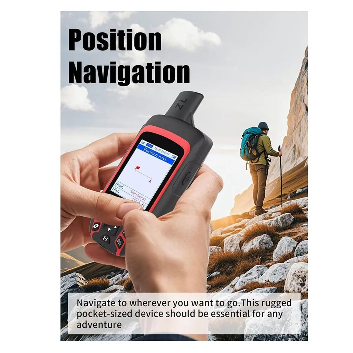 *ESTR A6 Handheld GPS for Hiking,Multi-GNSS Support, Rugged GPS Navigator,Handheld GPS Navigator for Camping Hunting
