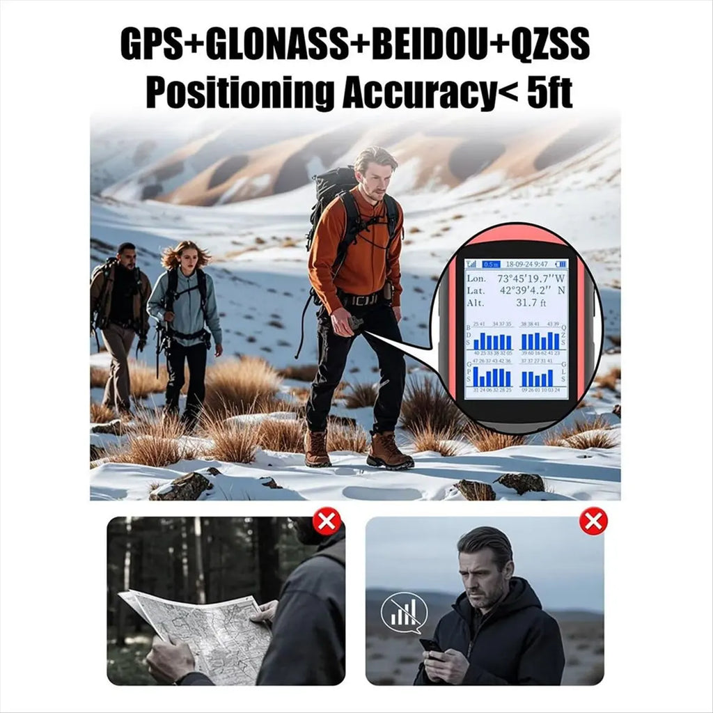 *ESTR A6 Handheld GPS for Hiking,Multi-GNSS Support, Rugged GPS Navigator,Handheld GPS Navigator for Camping Hunting