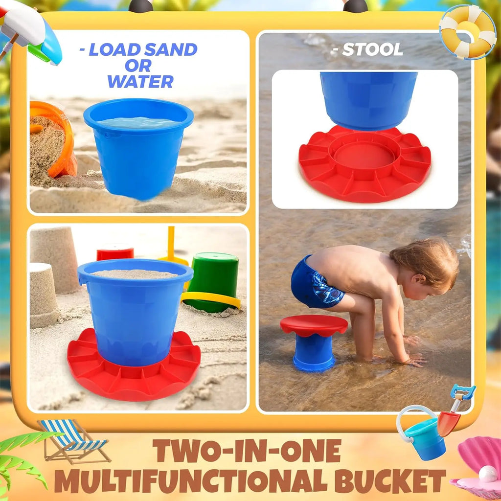 25 Pcs Summer Water Table for Toddlers 4 In 1 Kids Water and Sand Outdoor Activity Sensory Toy  Beach Pool Backyard Toy