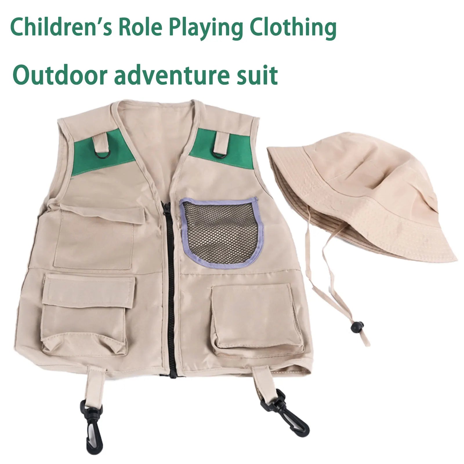 Children'S Explorer Costume, Outdoor Insect Exploration Performance Costume, Children'S Role-Playing Archaeologist Costume
