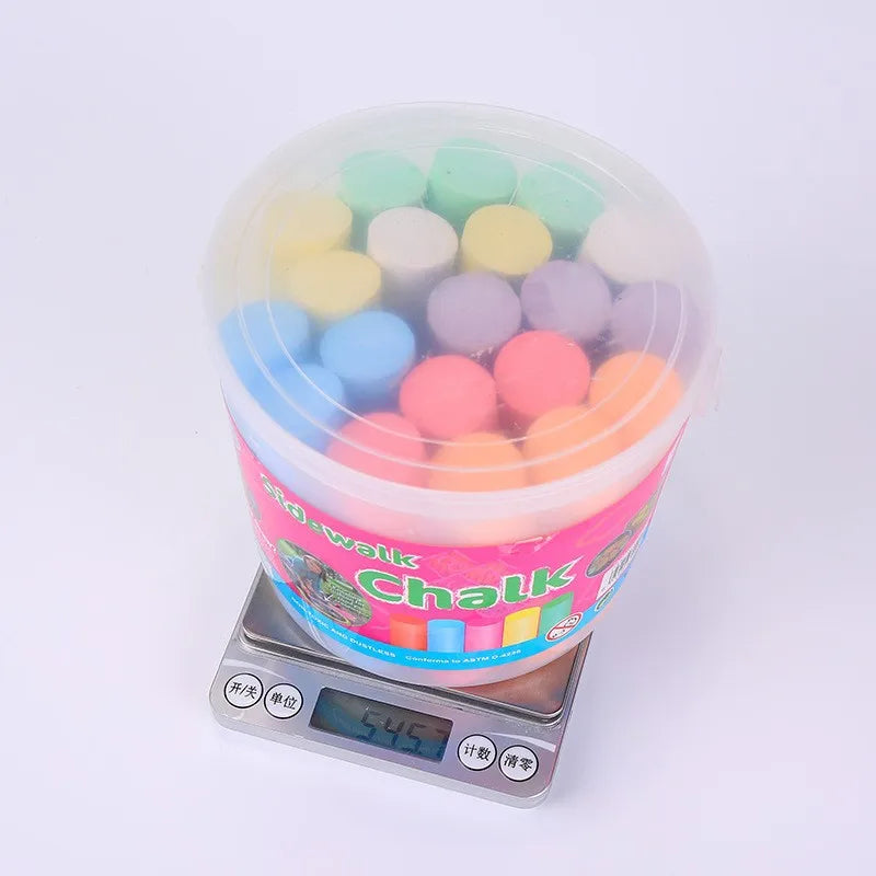 Washable Jumbo Sidewalk Colors Chalk for Kid and Adult,Paint on Classroom Chalkboard or Outdoor Playground,Good Gift for Party
