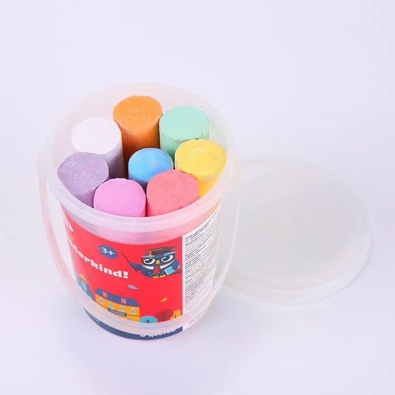 Washable Jumbo Sidewalk Colors Chalk for Kid and Adult,Paint on Classroom Chalkboard or Outdoor Playground,Good Gift for Party
