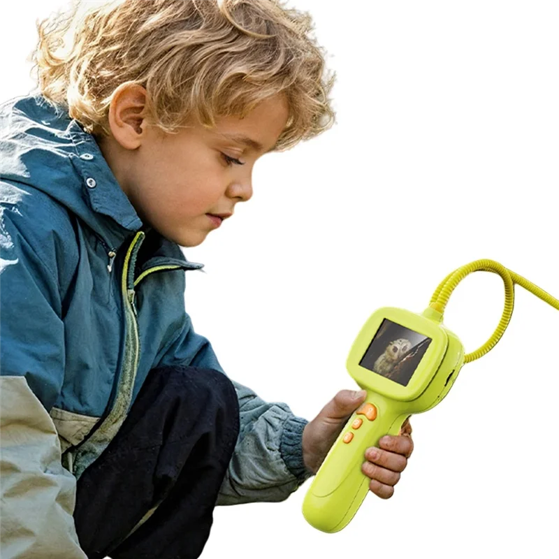 ELECT-Kids Endoscope Kids Borescope 2.4 Inch 2MP Science For Camping Nature Exploration
