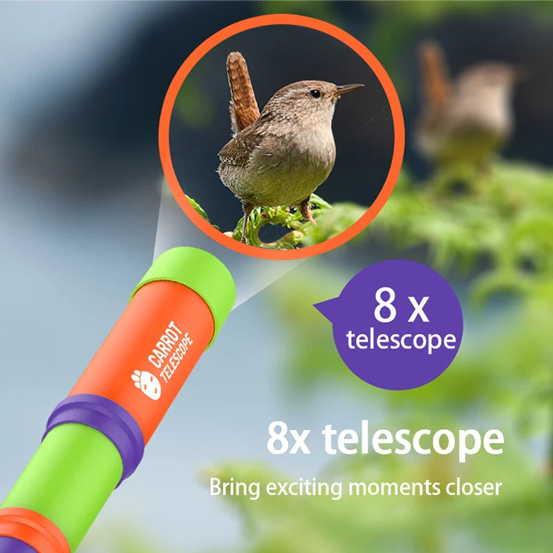 Lightweight Retractable Handheld Monocular Telescope for Kids - Ideal for Outdoor Hiking Camping Children's Telescope Fun Gifts