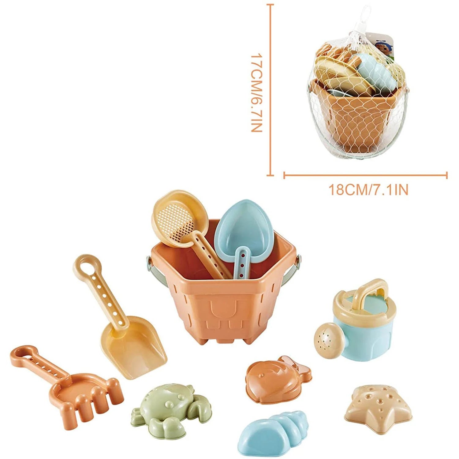 Baby Beach Toys Children Outdoor Summer Sand Play Set Infants Digging SandPlastic Shovels Buckets Water Play Beach Toys for Kids