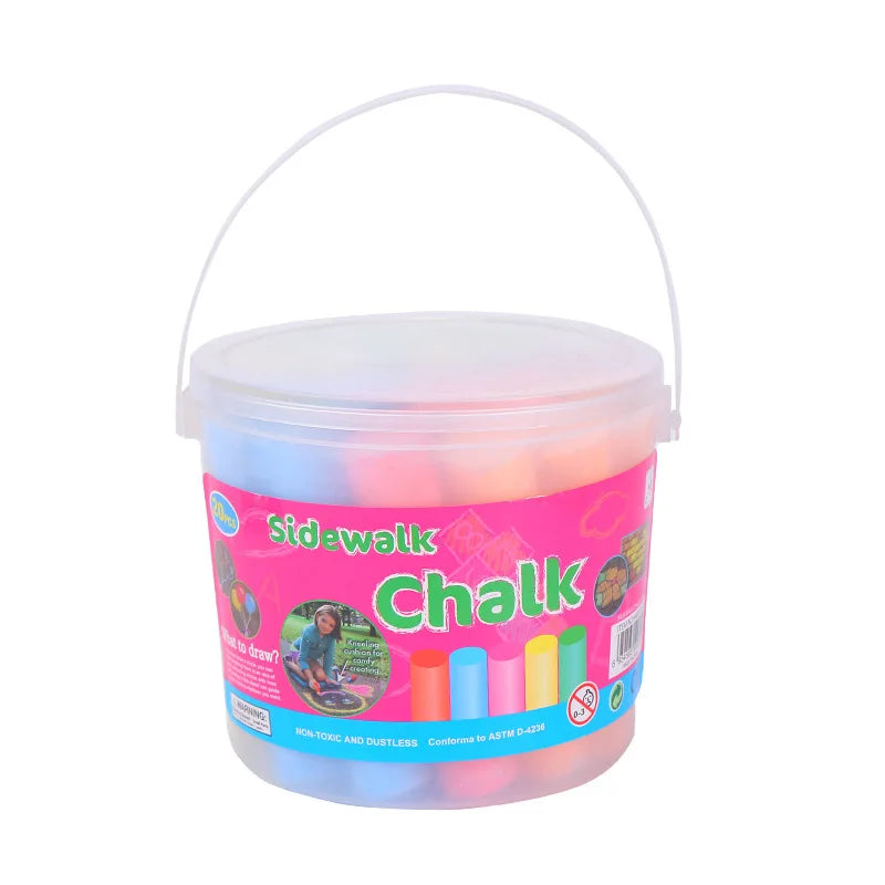 Washable Jumbo Sidewalk Colors Chalk for Kid and Adult,Paint on Classroom Chalkboard or Outdoor Playground,Good Gift for Party