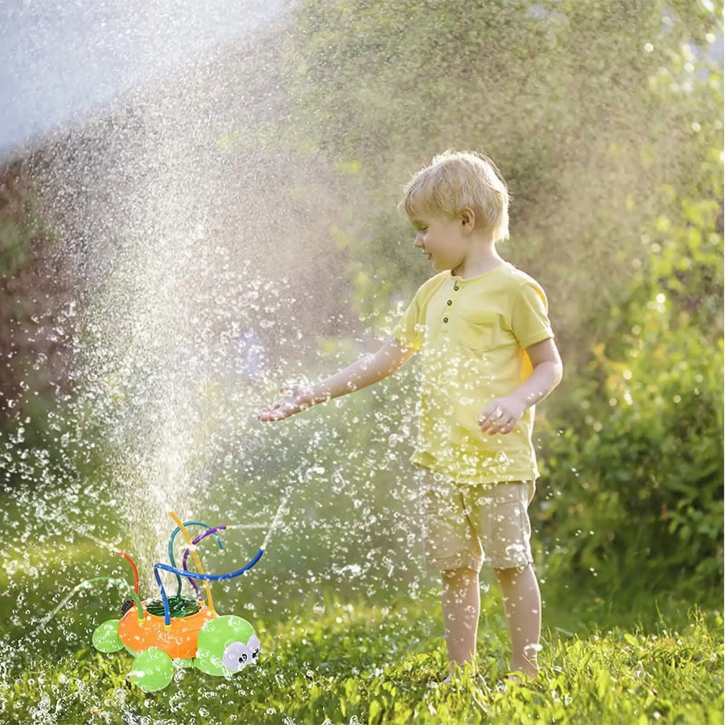 Water Sprinkler for Kids Toddler Outdoor Toys Backyard Spinning Turtle Kids Sprinkler Toy Summer Toys Splashing Fun Gift